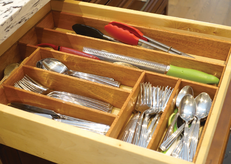 Build a custom silverware organizer
